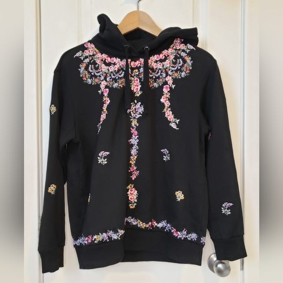 H&M X Giambattista Valli Embroidered Rhinestone Unisex Sweatshirt Sz XS - Picture 3 of 15